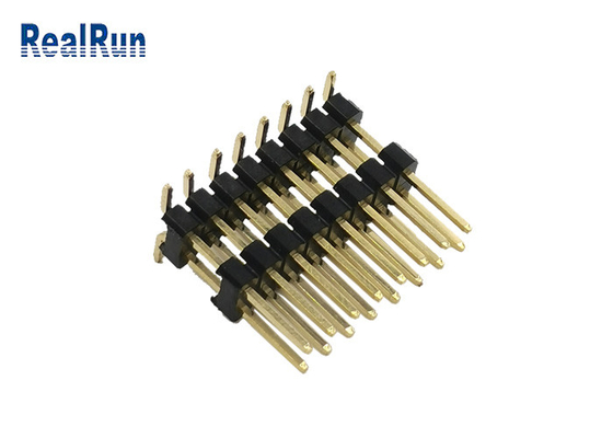 Niedriges gegenwärtiges Pin Header Connector 2.54mm Doppelreihen-vertikale Art Gold SMD 3A mit 16 Positionen