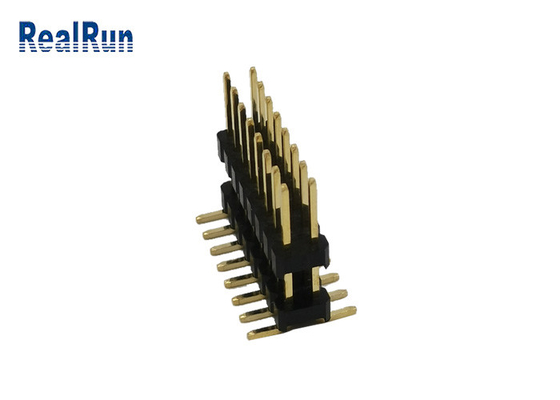 Niedriges gegenwärtiges Pin Header Connector 2.54mm Doppelreihen-vertikale Art Gold SMD 3A mit 16 Positionen