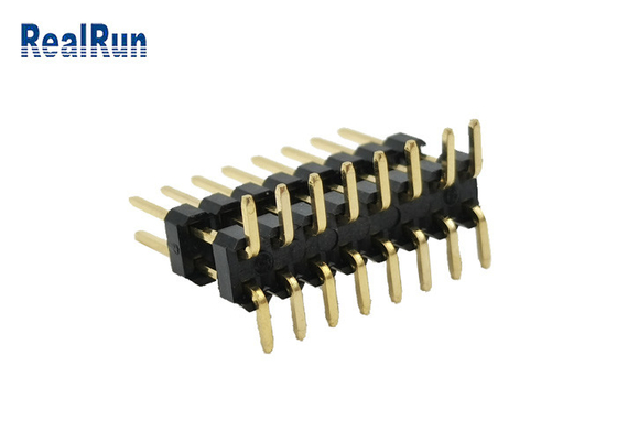 Niedriges gegenwärtiges Pin Header Connector 2.54mm Doppelreihen-vertikale Art Gold SMD 3A mit 16 Positionen