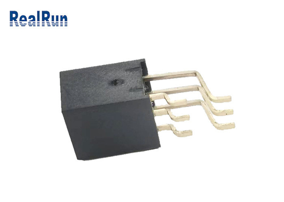 Gestempeltes Messinggold Pin Female Socket Headers SMT des Anschluss-2x3p des Gesamt6 überzog PA6T
