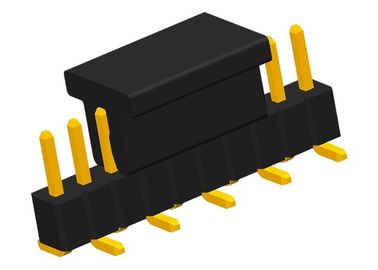 0.75A SMT Pin Header 10P KAPPE PA6T Reihe PWBs einzelnes rechtwinkliges Verbindungsstück