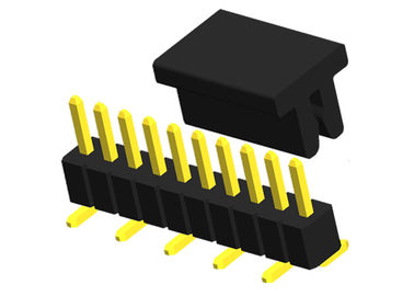 0.75A SMT Pin Header 10P KAPPE PA6T Reihe PWBs einzelnes rechtwinkliges Verbindungsstück