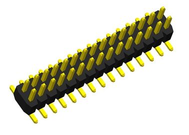 2 Reihe Pin-Titel-Verbindungsstück-einzelne Plastik-SMT-Art PWB Pin-Verbindungsstück 1.0mm