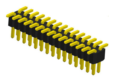 2 Reihe Pin-Titel-Verbindungsstück-einzelne Plastik-SMT-Art PWB Pin-Verbindungsstück 1.0mm