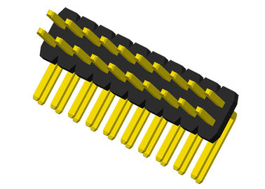 Doppelte Reihe 1,27 der Pin-Titel-Verbindungsstück-rechtwinkligen Millimeter Art-20 Pin-Titel 2x10