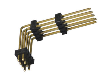 Schwarzes 8 Pin-Titel-Verbindungsstück 1.27mm zwei Reihen-rechtwinkliger Typ- dreiplastik