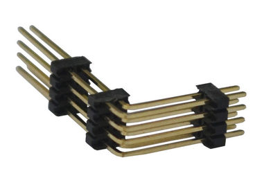 Schwarzes 8 Pin-Titel-Verbindungsstück 1.27mm zwei Reihen-rechtwinkliger Typ- dreiplastik