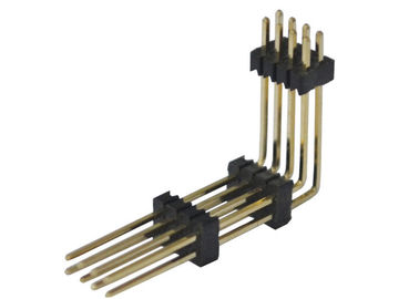 Schwarzes 8 Pin-Titel-Verbindungsstück 1.27mm zwei Reihen-rechtwinkliger Typ- dreiplastik