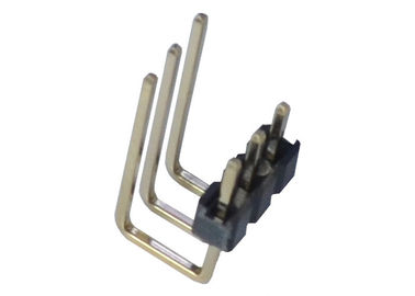 2.0mm 3 Pin einzelne Reihe Art Verbindungsstück-Seiten-Plastik des Pin-Titel-90 Grad-U