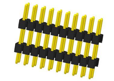 Löten Sie Titel-Verbindungsstück-Doppelreihe Pin-2x20 eine 180 Grad-Art Doppelt-Plastik