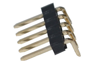 5 einzelnes Reihen-Schwarz-rechtwinkliger PWB-Titel des Pin-Titel-Verbindungsstück-2.54mm