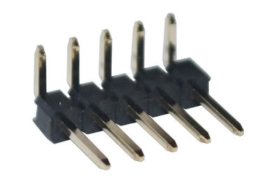 5 einzelnes Reihen-Schwarz-rechtwinkliger PWB-Titel des Pin-Titel-Verbindungsstück-2.54mm