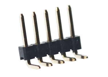 5 einzelnes Reihen-Schwarz-rechtwinkliger PWB-Titel des Pin-Titel-Verbindungsstück-2.54mm