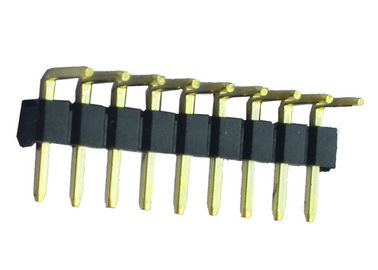 5 einzelnes Reihen-Schwarz-rechtwinkliger PWB-Titel des Pin-Titel-Verbindungsstück-2.54mm
