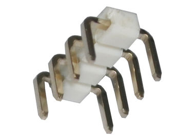 Weiß 4 einzelne Art der Pin-Titel-Verbindungsstück-Neigungs-2.54mm der Reihen-90 des Grad-U