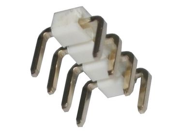 Weiß 4 einzelne Art der Pin-Titel-Verbindungsstück-Neigungs-2.54mm der Reihen-90 des Grad-U