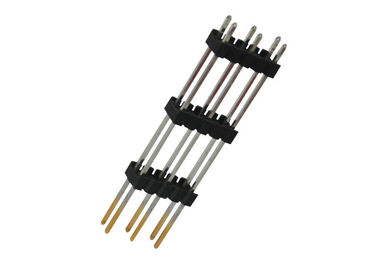 Pin-Titel reihe mit 10 Pin Doppel2,54 Millimeter Neigungs-Titel-gerader Typ- dreiplastik-