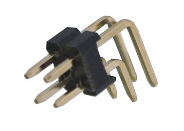 Rechtwinkliges Doppelreihe Pin-Titel-Verbindungsstück 2.54mm x 2.5mm Isolationswiderstand