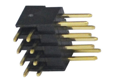 2.54mm 500VAC Pin Header Connector Right Angle Isolator PA6T 3A