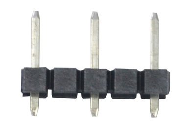 Gerader einzelner Reihe Pin-Titel 180 Grad-Art Schwarzes 3,96 Millimeter-Neigungs-Verbindungsstück