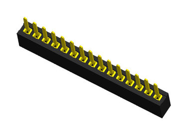 SMT-Art 15 weibliches Titel-Verbindungsstück-einzelne Reihe gerade 1.0mm x 2.1mm Pin