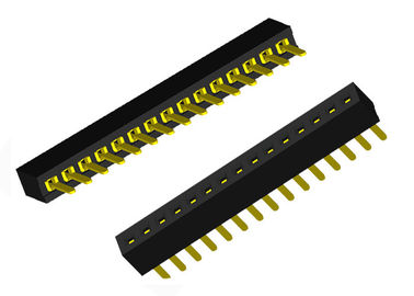 SMT-Art 15 weibliches Titel-Verbindungsstück-einzelne Reihe gerade 1.0mm x 2.1mm Pin
