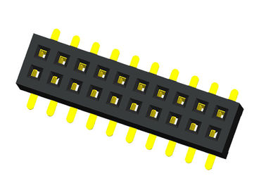 Gerade 20 Pin-Titel-Verbindungsstück-Frau 180 Grad-Art Doppelt-Reihe 1.0X2.1mm
