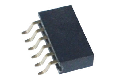 Sondern Sie/Doppelt-Reihen-weibliche Titel 1.27mm Verbindungsstück Pin-6 horizontale SMT-Art aus