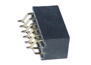 Sondern Sie/Doppelt-Reihen-weibliche Titel 1.27mm Verbindungsstück Pin-6 horizontale SMT-Art aus