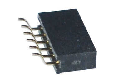 Sondern Sie/Doppelt-Reihen-weibliche Titel 1.27mm Verbindungsstück Pin-6 horizontale SMT-Art aus