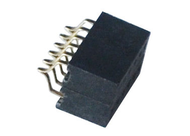 Sondern Sie/Doppelt-Reihen-weibliche Titel 1.27mm Verbindungsstück Pin-6 horizontale SMT-Art aus