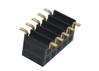 Oberflächenneigungs-einzelner Reihe 5 des berg Pin-Titel-Schwarz-2.0mm Pin-Frau-Titel