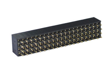 2.0mm weibliches gerader Pin-Titel-Verbindungsstück-vierreihige 180 Grad-Kupferlegierung