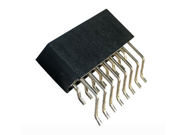 Art 16 Pin des doppelte Reihen-weibliche Titel-Verbindungsstück-2.54mm SMT mit horizontalem