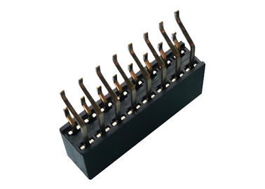 Art 16 Pin des doppelte Reihen-weibliche Titel-Verbindungsstück-2.54mm SMT mit horizontalem