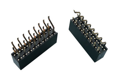 Art 16 Pin des doppelte Reihen-weibliche Titel-Verbindungsstück-2.54mm SMT mit horizontalem