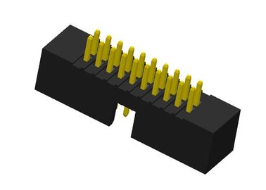 1.27mm Oberflächenberg-Draht zum Leiterplatten-Verbinder-Goldblitz Reihen 180 Grad-zwei