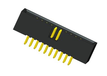 1.27mm Oberflächenberg-Draht zum Leiterplatten-Verbinder-Goldblitz Reihen 180 Grad-zwei