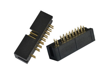 Großer gegenwärtiger Kasten-Titel-Verbindungsstück 2.54mm Pin 20 leeren 2, die Pin gerade schwärzen