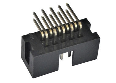 2.54mm Kasten-Titel-Verbindungsstück 90 Widerstands-Spannung der Grad-Titel-Stift500v