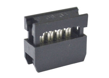 8 Pin weibliches IDC Material der Draht-Leiterplatte-Bandkabelstecker-2.54mm PBT
