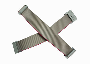 Graues Flachkabel-Versammlungs-Match-Verbindungsstück 2.54mm IDC 40 Pin-variable Länge