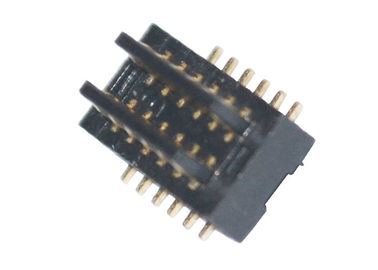 Schwarzer Oberflächenberg 2*6 Pin Board To Board Connector H2.0 Millimeter 0.8Mm werfen Mann-SMT-Art