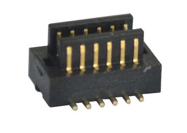 Schwarzer Oberflächenberg 2*6 Pin Board To Board Connector H2.0 Millimeter 0.8Mm werfen Mann-SMT-Art