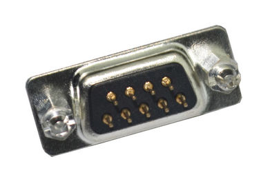 9 Pin DBs D SUBVENTION Leiterplatte Material des Pin-Verbindungsstück-doppeltes Reihen-Schwarz-PBT