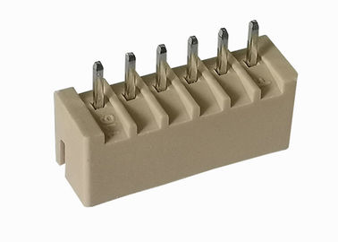 Horizontales Oblaten-Verbindungsstück PBT, Hochgeschwindigkeitsdraht mit 6 Pin zum Leiterplatten-Verbinder