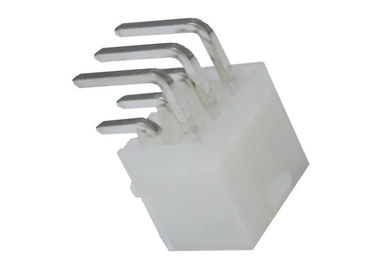 Weißer rechtwinkliger 6 Pin-Titel-Oblaten-PWB-Draht dem Ohm zur Leiterplatten-Verbinder-30m
