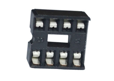 2.54mm Bad-Sockel 8 Pin-Titel-Verbindungsstück quadratisches Loch Pin für PWB-Brett