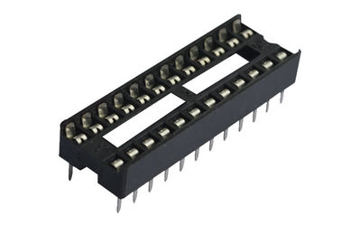 Sockel 2.54mm der quadratisches Loch-gerader integrierten Schaltung 24 Pin-Verbindungsstück