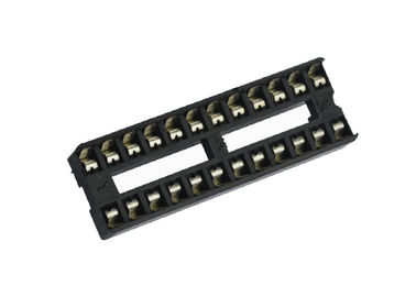 Sockel 2.54mm der quadratisches Loch-gerader integrierten Schaltung 24 Pin-Verbindungsstück